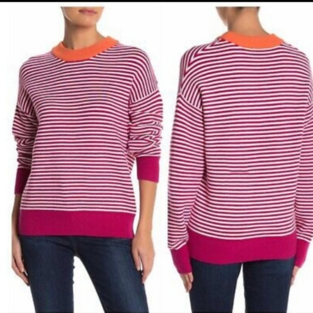 Elodie Striped Crewneck Sweater
